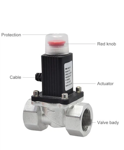 Cheap Pri gaz Otomatik ijans fèmen solenoid valv